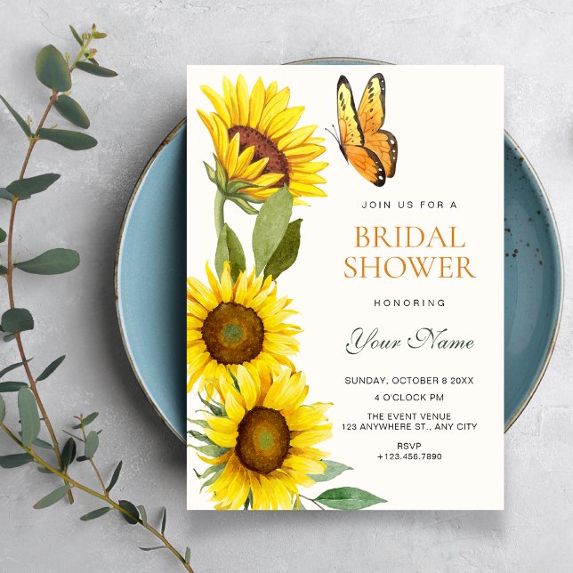 Sunflowers bloom bridal shower invitation (Creator Uploaded)