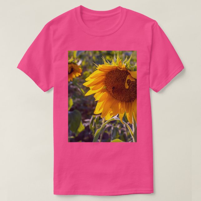 Sunflowers blooming in a field T-Shirt (Design Front)