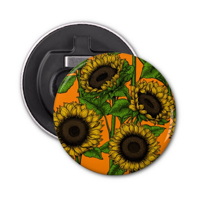 Sunflowers Bottle Opener (Front)