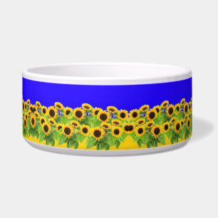 Sunflowers Bowl Ukrainian Flag Colours