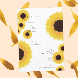 Sunflowers Bridal Shower Invitation