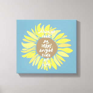 Sunflowers Bright Side Canvas Print