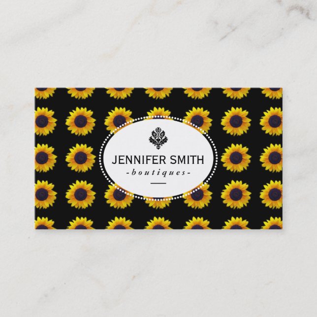 Sunflowers Business Card (Front)