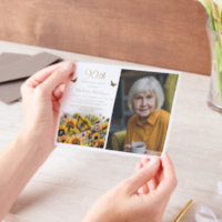 Sunflowers Butterflies Women's 90th Birthday