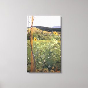 Sunflowers (by Jacek Malczewski) Canvas Print