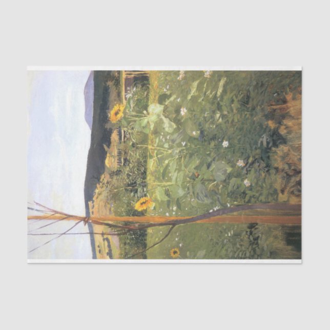 Sunflowers (by Jacek Malczewski) Tissue Paper (Front)