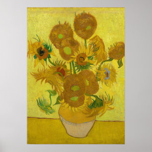 Sunflowers by Van Gogh Painting Art Poster