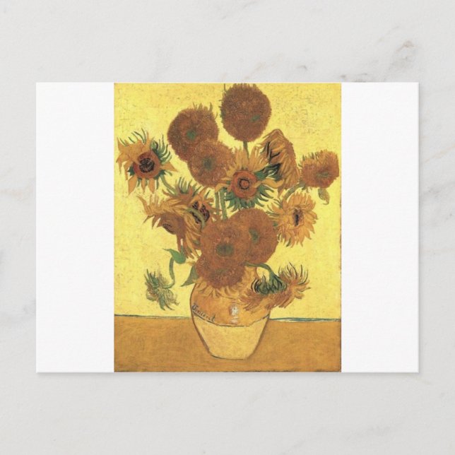 Sunflowers by Van Gogh Postcard (Front)