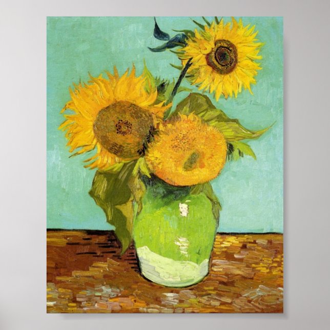 Sunflowers by Van Gogh Poster (Front)