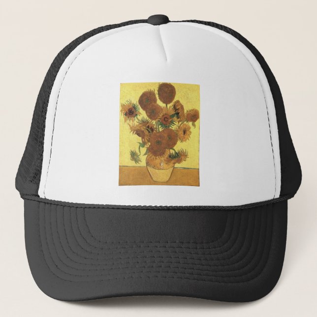 Sunflowers by Van Gogh Trucker Hat (Front)