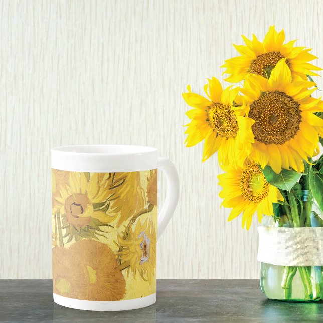 Sunflowers by Vincent van Gogh Bone China Mug (Creator Uploaded)
