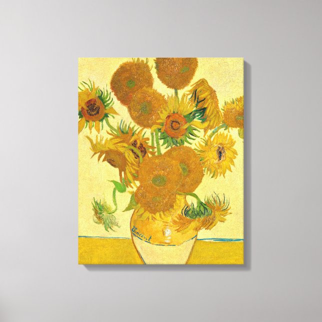Sunflowers by Vincent Van Gogh Canvas Print (Front)