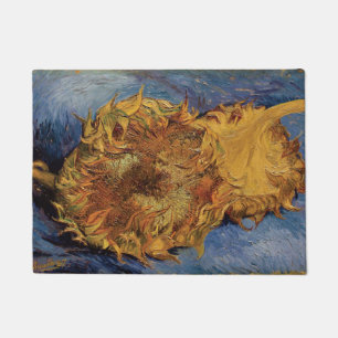 Sunflowers by Vincent Van Gogh Doormat