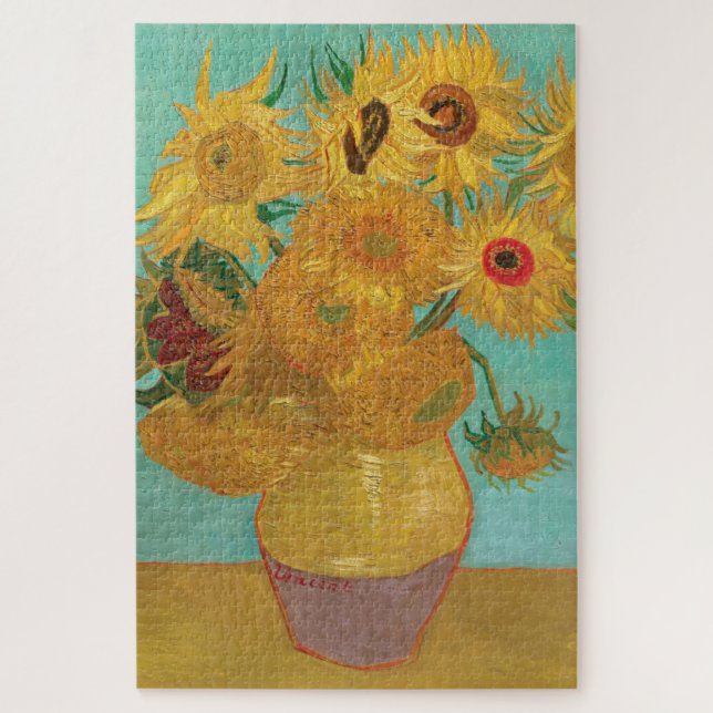 Sunflowers by Vincent Van Gogh Jigsaw Puzzle (Vertical)