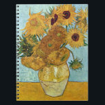 Sunflowers by Vincent Van Gogh Notebook<br><div class="desc">Sunflowers by Vincent Van Gogh. Please visit my store for more interesting design and more colour choice. =>     zazzle.com/colorfulworld*</div>