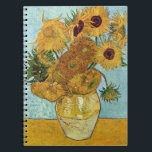 Sunflowers by Vincent Van Gogh Notebook<br><div class="desc">Sunflowers by Vincent Van Gogh. Please visit my store for more interesting design and more colour choice. =>     zazzle.com/colorfulworld*</div>