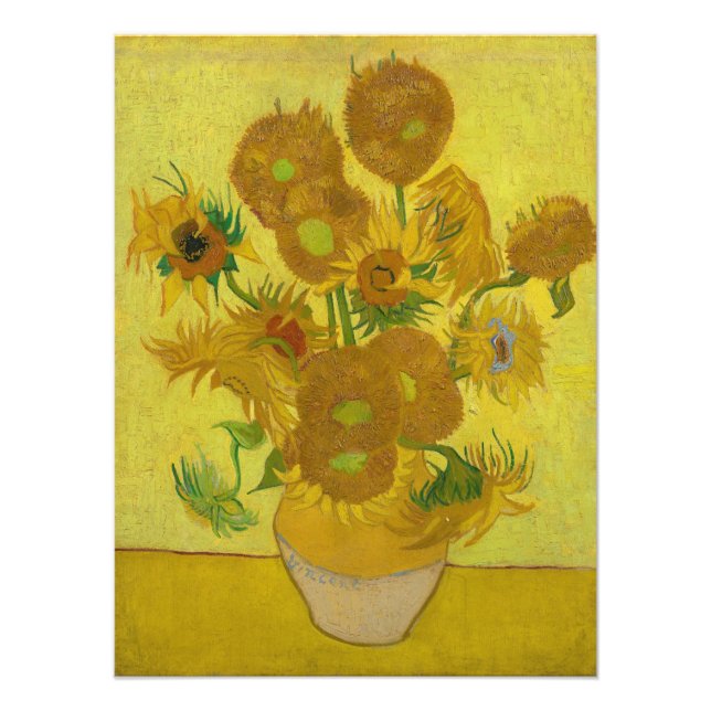 Sunflowers by Vincent van Gogh Photo Print (Front)