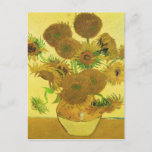 Sunflowers By Vincent Van Gogh Postcard<br><div class="desc">The classic painting Sunflowers (1888) by Vincent Van Gogh on a postcard!</div>