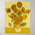 Sunflowers by Vincent Van Gogh Poster<br><div class="desc">Sunflowers by Vincent Van Gogh</div>