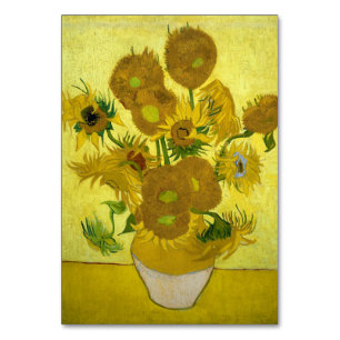 Sunflowers by Vincent Van Gogh Table Number