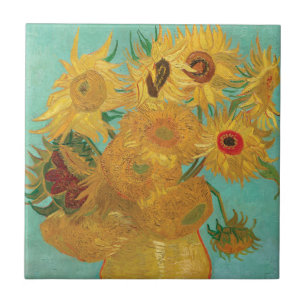 Sunflowers by Vincent Van Gogh  Tile