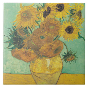 Sunflowers by Vincent Van Gogh  Tile