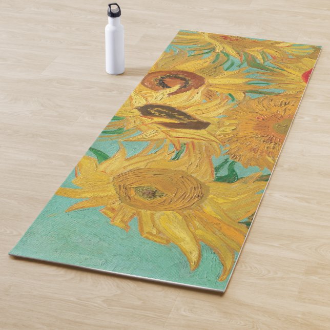 Sunflowers by Vincent Van Gogh Yoga Mat (In Situ)