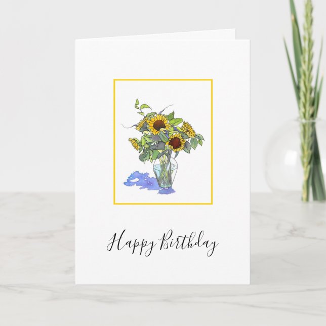 Sunflowers  card (Front)