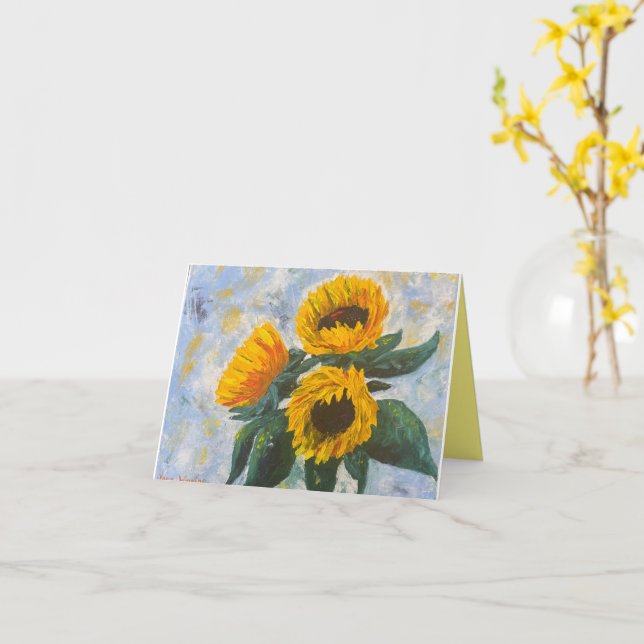 Sunflowers card (Yellow Flower)