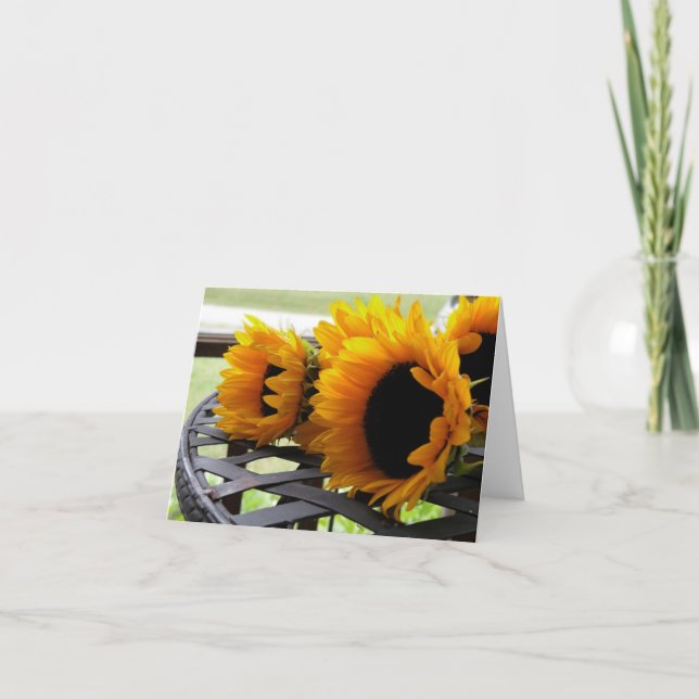 Sunflowers Card (Front)
