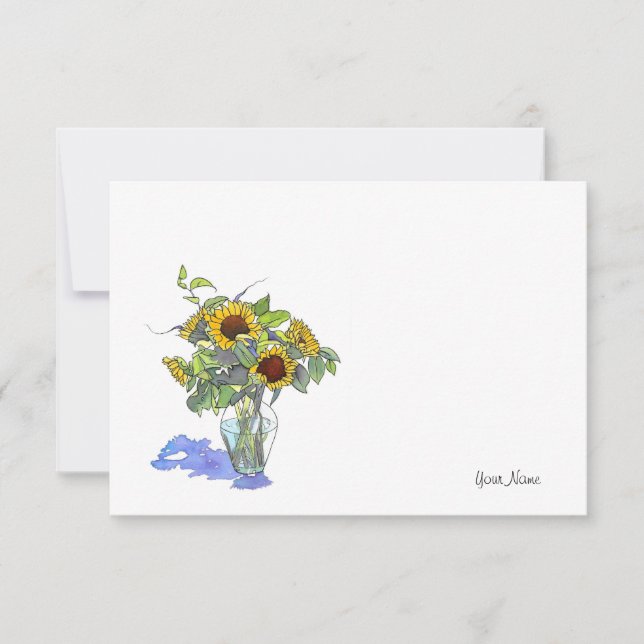 Sunflowers Card (Front)
