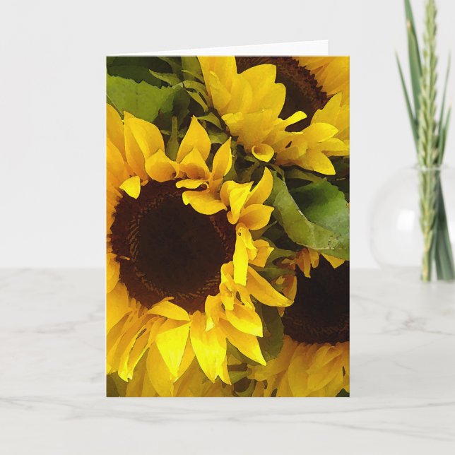 Sunflowers Card (Front)