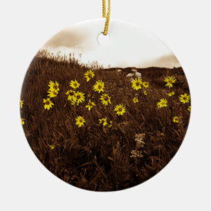 Sunflowers Ceramic Tree Decoration