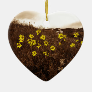 Sunflowers Ceramic Tree Decoration