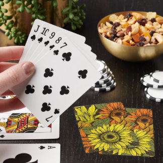 Sunflowers Classic Playing Cards