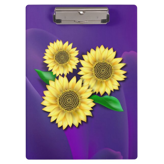 Sunflowers Clipboard (Front)