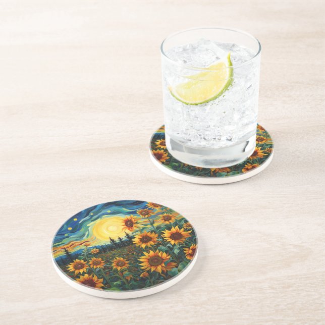 Sunflowers Coaster (Side)