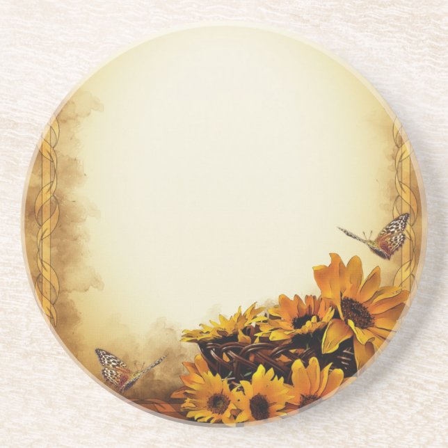 Sunflowers Coaster (Front)