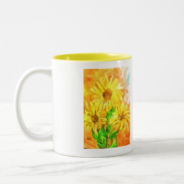 Sunflowers Coffee Mug (Left)