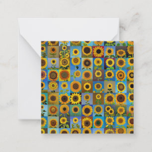 Sunflowers collage card