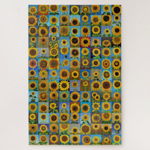 Sunflowers collage jigsaw puzzle