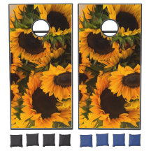 Sunflowers Cornhole Bag Toss Game