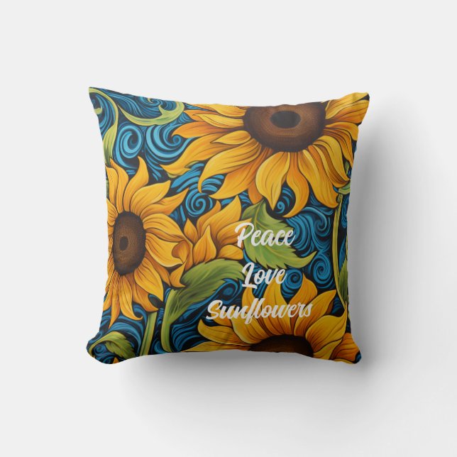 Sunflowers Cushion (Front)