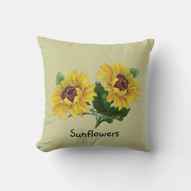 Sunflowers Cushion (Front)