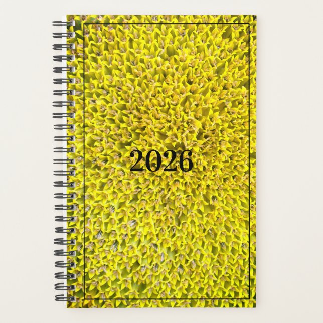 Sunflowers customizable planner (Front)