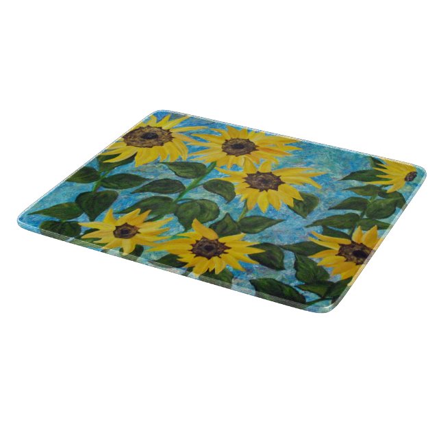 sunflowers cutting board (Corner)
