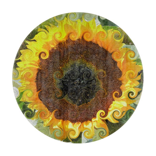 SUNFLOWERS CUTTING BOARD (Front)