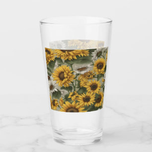 Sunflowers Daisies #2 Glass