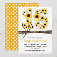 Sunflowers & Daisies SIXTEEN 16 Birthday Party