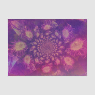 Sunflowers Decoupage Purple Pastel Elegant Art Tissue Paper